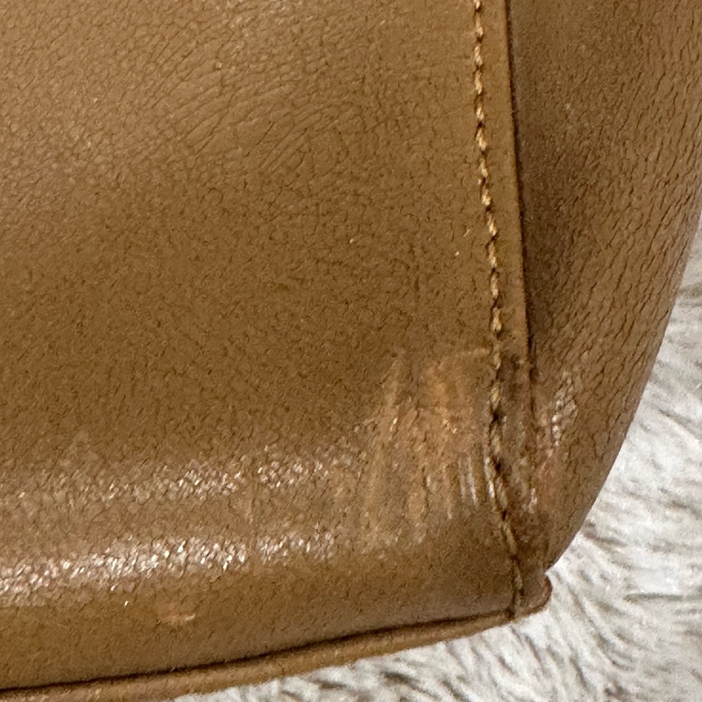 Barbara Milano 90s Italian Leather Shoulder Bag – Tan Brown Y2K Minimal Purse - Picture 4 of 13